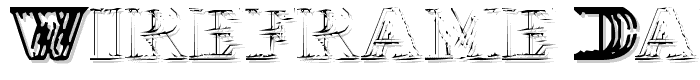 Wireframe Davenport font